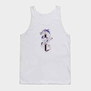 Sword blue dragon Tank Top